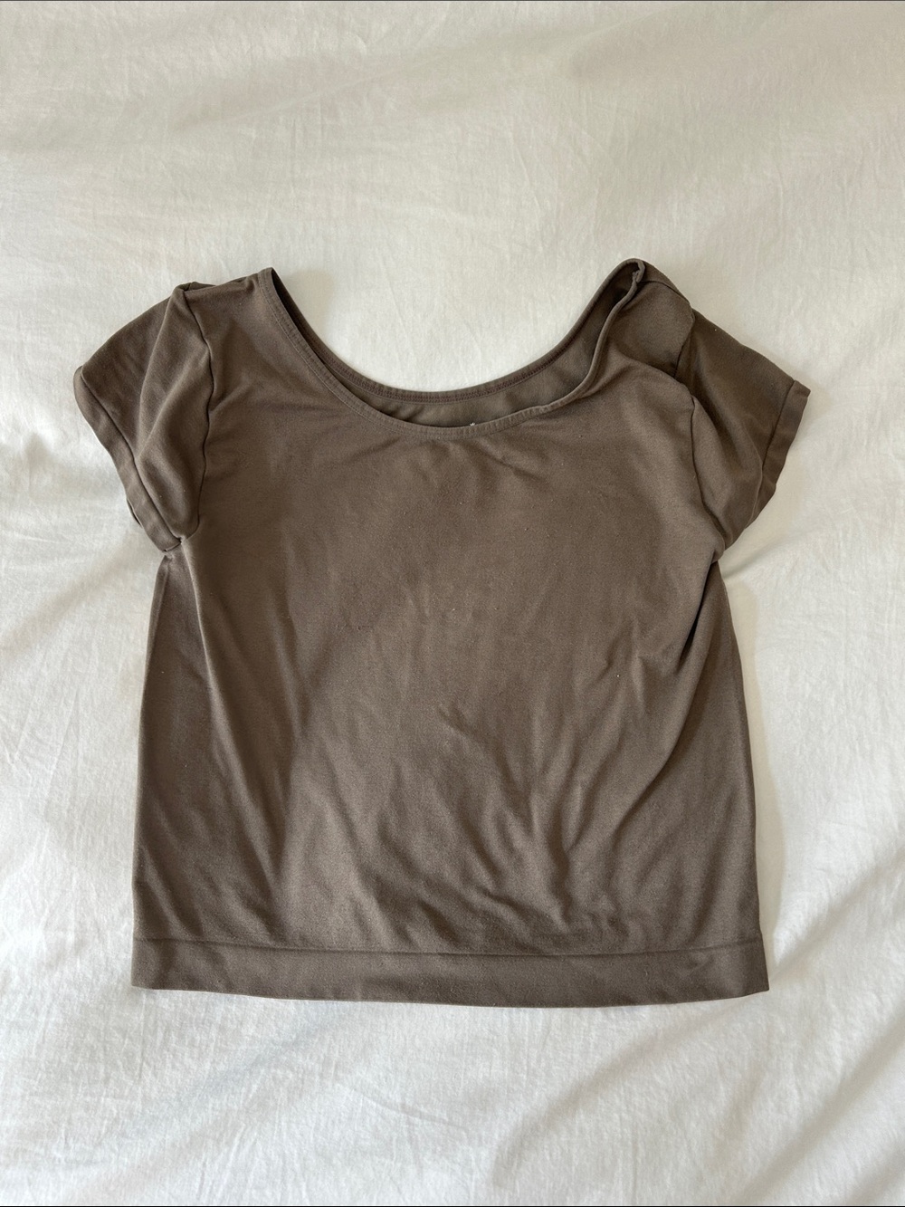Free people intimately short scoop neck top